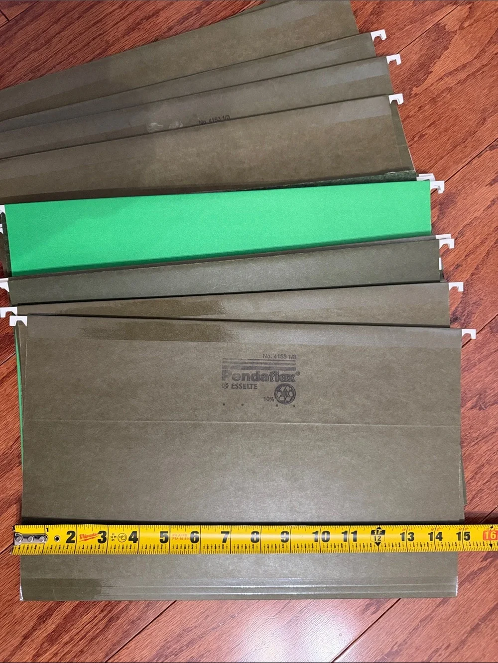 Pendaflex Green Legal Sized Hanging File Folders- set of 17